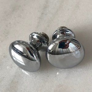 Set of 2 Steel Door Knobs